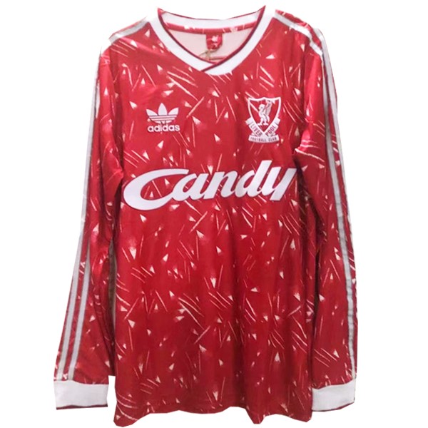 Tailandia Camiseta Liverpool ML 1st Retro 1989 1991 Rojo